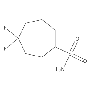 4,4-Difluorocycloheptane-1-sulfonamide结构式