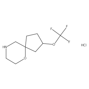 2-(Trifluoromethoxy)-6-oxa-9-azaspiro[4.5]decane hcl结构式