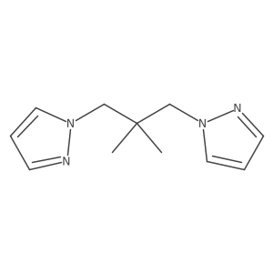 1-[2-Methyl-2-(pyrazol-1-ylmethyl)propyl]pyrazole结构式