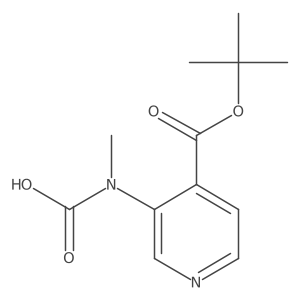 {4-[(Tert-butoxy)carbonyl]pyridin-3-yl}(methyl)carbamic acid结构式