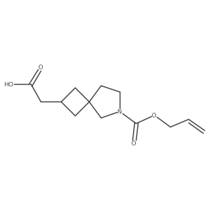 2-{6-[(Prop-2-en-1-yloxy)carbonyl]-6-azaspiro[3.4]octan-2-yl}acetic acid Structure