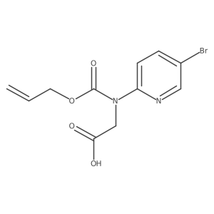 2-[(5-Bromopyridin-2-yl)[(prop-2-en-1-yloxy)carbonyl]amino]acetic acid Structure