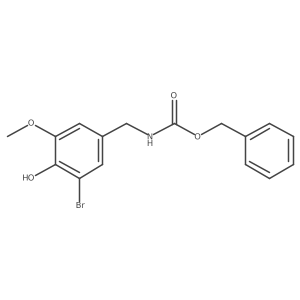 benzyl N-[(3-bromo-4-hydroxy-5-methoxyphenyl)methyl]carbamate结构式