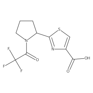 2-[1-(2,2,2-Trifluoroacetyl)pyrrolidin-2-yl]-1,3-thiazole-4-carboxylic acid Structure