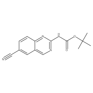 tert-butyl N-(6-cyanoquinazolin-2-yl)carbamate Structure