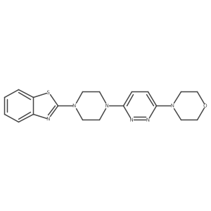 2-{4-[6-(Morpholin-4-yl)pyridazin-3-yl]piperazin-1-yl}-1,3-benzothiazole结构式