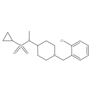 N-{1-[(2-chlorophenyl)methyl]piperidin-4-yl}-N-methylcyclopropanesulfonamide Structure