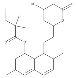 (1S,3R,7S,8S,8aR)-8-{2-[(2S,4S)-4-hydroxy-6-oxooxan-2-yl]ethyl}-3,7-dimethyl-1,2,3,7,8,8a-hexahydronaphthalen-1-yl 2,2-dimethylbutanoate Structure