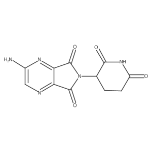 3-{2-amino-5,7-dioxo-5H,6H,7H-pyrrolo[3,4-b]pyrazin-6-yl}piperidine-2,6-dione Structure