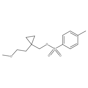 [1-(2-Methoxyethyl)cyclopropyl]methyl 4-methylbenzene-1-sulfonate结构式