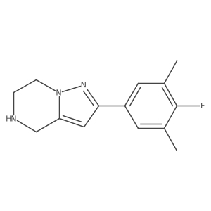 2-(4-Fluoro-3,5-dimethylphenyl)-4,5,6,7-tetrahydropyrazolo[1,5-a]pyrazine Structure