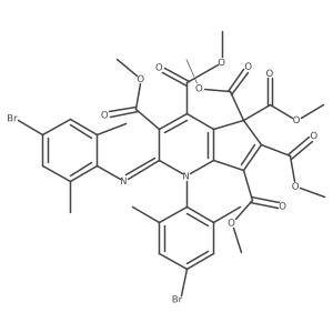1-(4-Bromo-2,6-dimethylphenyl)-2-(4-bromo-2,6-dimethylphenyl)imino-1,2-dihydro-3,4,5,5,6,7-hexacarbomethoxy-5h-1-pyrindine Structure