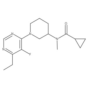 N-[1-(6-ethyl-5-fluoropyrimidin-4-yl)piperidin-3-yl]-N-methylcyclopropanecarboxamide Structure