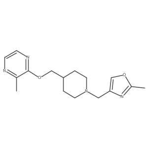 2-Methyl-3-({1-[(2-methyl-1,3-oxazol-4-yl)methyl]piperidin-4-yl}methoxy)pyrazine结构式