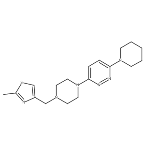 3-{4-[(2-Methyl-1,3-thiazol-4-yl)methyl]piperazin-1-yl}-6-(piperidin-1-yl)pyridazine Structure