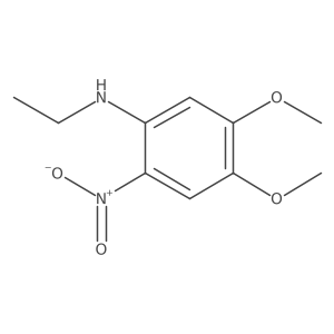 Benzenamine, N-ethyl-4,5-dimethoxy-2-nitro-结构式