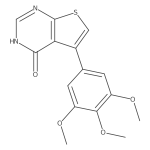 5-(3,4,5-Trimethoxyphenyl)thieno[2,3-d]pyrimidin-4(1H)-one结构式