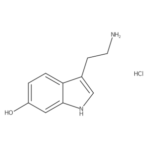 6-Hydroxytryptamine Hydrochloride结构式