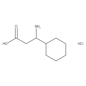 3-Amino-3-cyclohexylpropanoic acid hydrochloride Structure