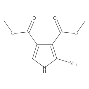 3,4-dimethyl 2-amino-1H-pyrrole-3,4-dicarboxylate Structure
