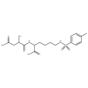 Lysine, N2-L-I+/--aspartyl-N6-(p-tolylsulfonyl)-, L-结构式