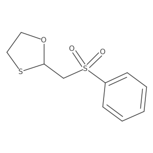 1,3-Oxathiolane, 2-[(phenylsulfonyl)methyl]- Structure