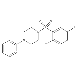 2-{4-[(2,5-Difluorophenyl)sulfonyl]piperazin-1-yl}pyrimidine Structure