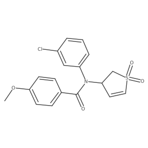 N-(3-chlorophenyl)-N-(1,1-dioxido-2,3-dihydrothiophen-3-yl)-4-methoxybenzamide Structure