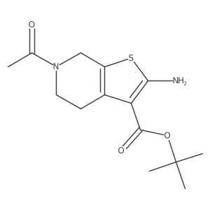 tert-butyl 6-acetyl-2-amino-4H,5H,6H,7H-thieno[2,3-c]pyridine-3-carboxylate Structure