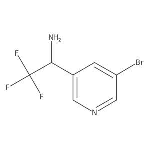 3-Pyridinemethanamine, 5-bromo-alpha-(trifluoromethyl)- Structure
