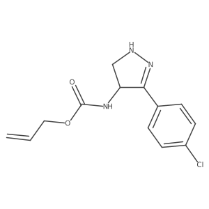 Allyl (3-(4-chlorophenyl)-4,5-dihydro-1H-pyrazol-4-yl)carbamate Structure