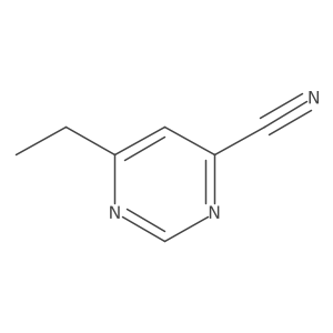 6-Ethylpyrimidine-4-carbonitrile结构式