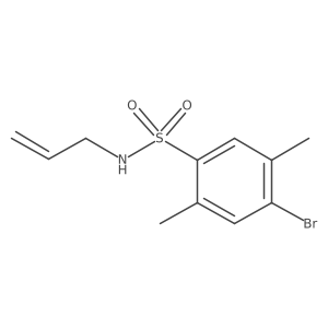 4-bromo-2,5-dimethyl-N-(prop-2-en-1-yl)benzenesulfonamide结构式