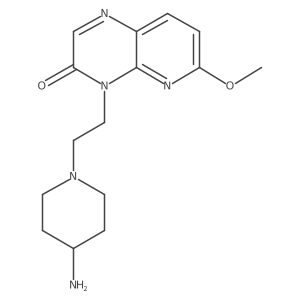 4-[2-(4-Aminopiperidin-1-yl)ethyl]-6-methoxypyrido[2,3-b]pyrazin-3(4H)-one Structure