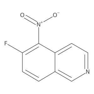 6-Fluoro-5-nitroisoquinoline结构式