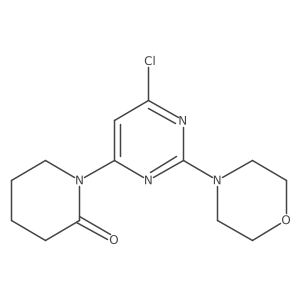 1-[6-Chloro-2-(4-morpholinyl)-4-pyrimidinyl]-2-piperidinone结构式