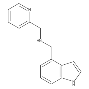 N-(2-Pyridinylmethyl)-1H-indole-4-methanamine Structure