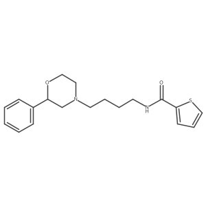 N-(4-(2-phenylmorpholino)butyl)thiophene-2-carboxamide结构式