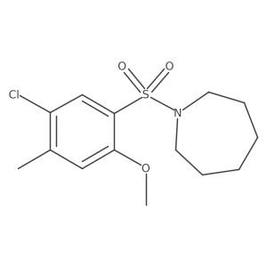 1-(5-Chloro-2-methoxy-4-methylbenzenesulfonyl)azepane Structure