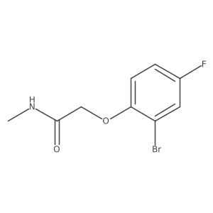 2-(2-bromo-4-fluorophenoxy)-N-methylacetamide Structure