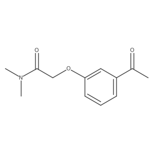 2-(3-acetylphenoxy)-N,N-dimethylacetamide Structure
