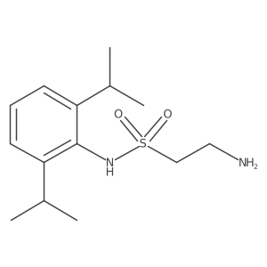 2-Amino-N-[2,6-bis(1-methylethyl)phenyl]ethanesulfonamide结构式