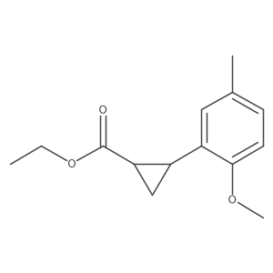 2-(2-methoxy-5-methylphenyl)Cyclopropanecarboxylic acid ethyl ester Structure