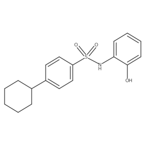 O=S(=O)(Nc1ccccc1O)c1ccc(C2CCCCC2)cc1结构式