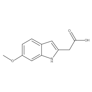 2-(6-methoxy-1H-indol-2-yl)acetic acid Structure