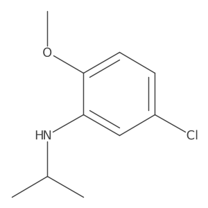 5-chloro-2-methoxy-N-(propan-2-yl)aniline结构式