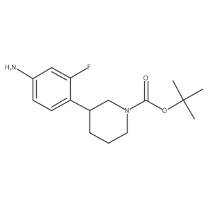 Tert-butyl 3-(4-amino-2-fluorophenyl)piperidine-1-carboxylate Structure