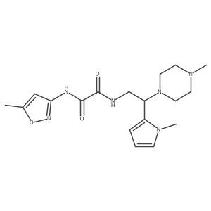 N-(5-methyl-1,2-oxazol-3-yl)-N'-[2-(1-methyl-1H-pyrrol-2-yl)-2-(4-methylpiperazin-1-yl)ethyl]ethanediamide Structure
