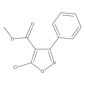 Methyl 5-chloro-3-phenyl-1,2-oxazole-4-carboxylate结构式