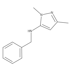 5-Benzylamino-1,3-dimethylpyrazole Structure